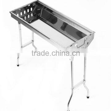 easy maneuverable Stainless Steel Fotable Charcoal bbq grill