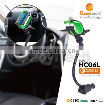 FCC CE approved OEM available usb car holder,quick cell phone charger,car holder with charger