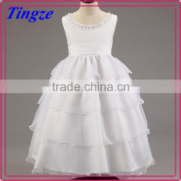 Wholesale kids grace white chiffon party princess dress girls birthday dresses TR-WS21