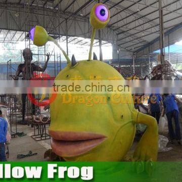 Animatronic Animals Large Yellow Frog for Sale