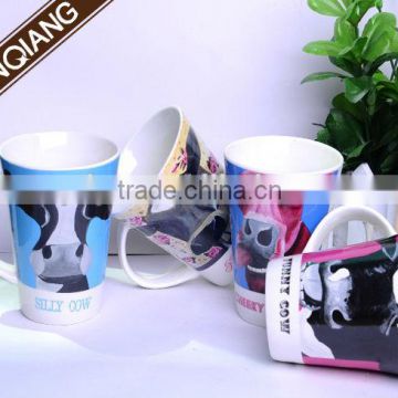 hotsale 12oz double glazed porcelain coffee cup