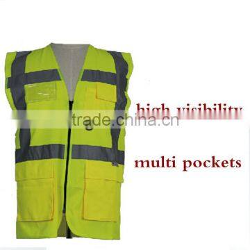 ANSI Orange Yellow High Visibility Work Safety Uniform Reflective Workwear With Pockets photo-2