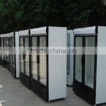 China manufacturer - supermarket equipment/Upright freezer/2 door beverage display cooler