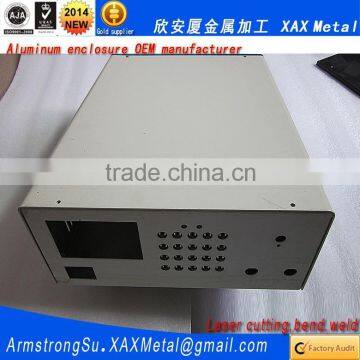 XAX07Alu OEM ODM customized laser cut bend weld plate aluminum communication products box