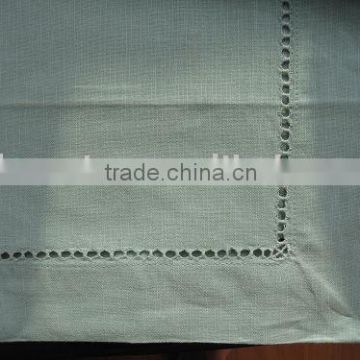 cotton linen draw work table cloth