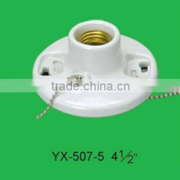 E27 Ceiling Porcelain Lampholder with Switch YX-507-5