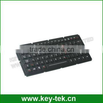 IP65 Rear Panel Mounting Silicone Keyboard With PS/2 Interface