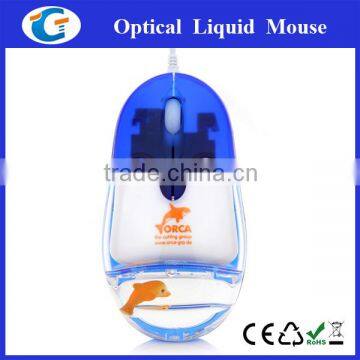 personalised wired computer liquid mouse souviners gift