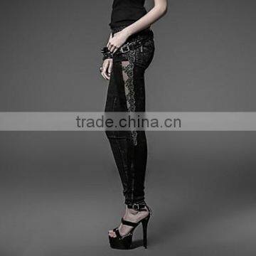 Women's Vintage/Sexy/Bodycon Micro-elastic Medium Jeans Pants