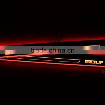 1 Pair Car LED Flash Door Sills Moving Scuff Plate Light Front Door For Volkswagen Golf Mk6 6 2009-2013 photo-4
