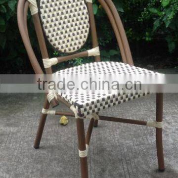 Outdoor furniture aluminum rattan bistro chair