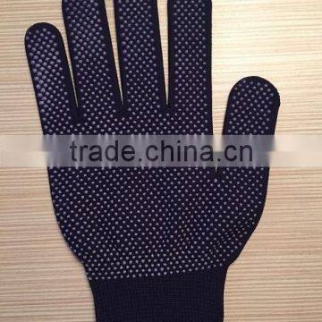 High quality china PVC dotted cotton gloves