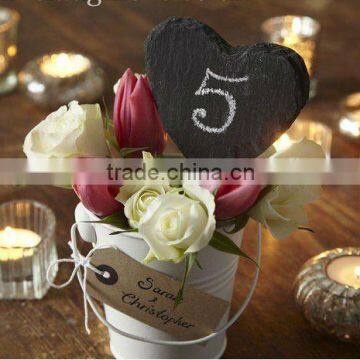 promotion gifts slate heart hanging slate heart decoration