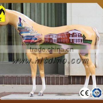Amusement Park Equipment,Museum Exhibition Life Size Horse Craft Sculpture photo-2