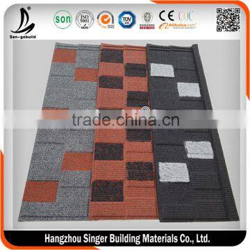 Black&White Color Stone Coated Metal Roofing Tile, Sangobuild Shingle Tile