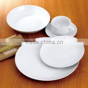 White porcelainware luxury fine porcelain dinnerware