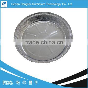 henan disposable 8" round pan aluminum foil container with aluminum paper lid