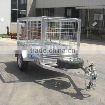 All galvanized chassis cargo trailer with galvanized sheet