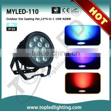 IP65 Waterproof Outdoor Lighting 12x12W RGBW LED Par can