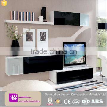 2016 New Arrival Living Room Cabinet TV Wall Cabinet Designs From Guangzhou Foshan Factory