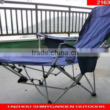 beach deck chair with leg supporter