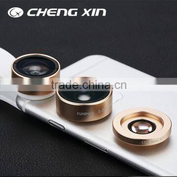 2016 China manufacturer 3 in 1 phone lens set 0.36x super wide-angle selfie cam lens                        
                                                Quality Choice