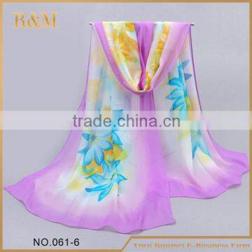 Latest product top quality silk cashmere blend scarf 2015