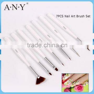 ANY Professional Nail Art Tool 7 Brush Set Different Designs