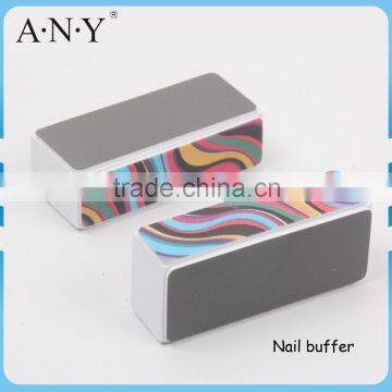 Professional Nail Art Manicure Sponge 4 Step Nail Buffer Shining Using