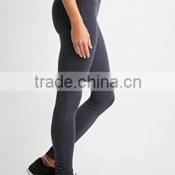 Pleated decoration top quality fabric performance SUPPLEX nylon spandex leggings