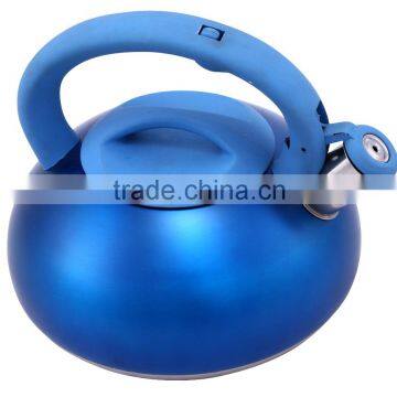 2016 single bottom stainless steel whistling kettle for sale