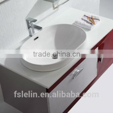 modern fashion economic stainless steel bathroom wash basin vanity of 127 sanitary ware