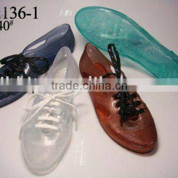 ladies crystal jelly shoes