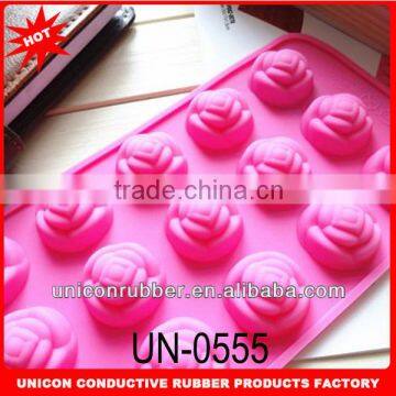 Hot sale silicone rose cake mold