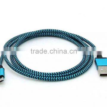 Durable Braided Nylon USB Data Sync Charger Cable Cord for Samsung Data Sync Data Charging Usb Cable photo-4