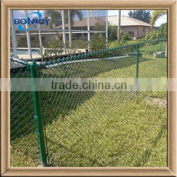 factory direct sale garden fences pvc coated galvanized steel chain link fence