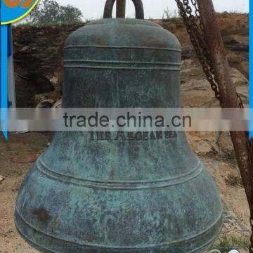 outdoor landscaping bronze ringing clock bell