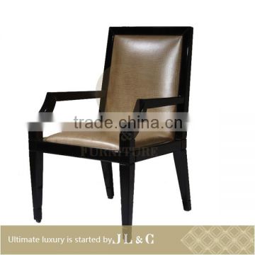 JC14-02 Arm Dining Chair with Genuine Leather in Dining Room From JL&C Luxury Home Furniture NEW Designs