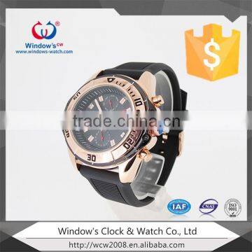 rose golden watch women silicone wrist watch