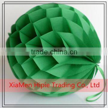 25cm Green Paper Honeycomb Balls Christmas Party Decoration