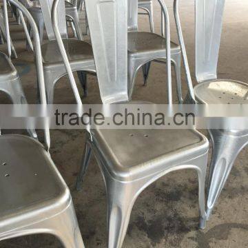 Hot dip galvanised side marais dining metal chair