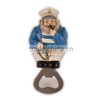 Resin beer opener resin captain figure beer opener