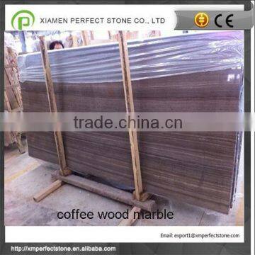 Brown coffee wood grain marble for table top, kitchen top                        
                                                Quality Choice