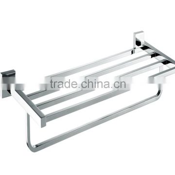 Wall Mounted Chrome Brass Towel Rack