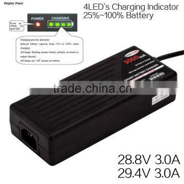 Cheap li-ion battery charger 29.4v output electric bicycle smart charger