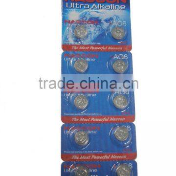 AG6 Alkaline button cell, 1.5v 33mAh saQ