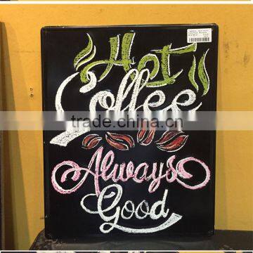 Vintage Metal Wall Painting Decoration For Cafe Restaurant