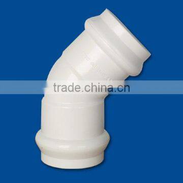 PVC Fittings: 45 degree Elbow (Gasket x Gasket)