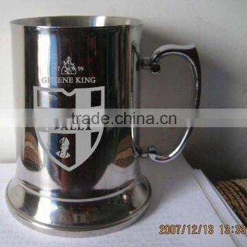 Stainless steel beer mug