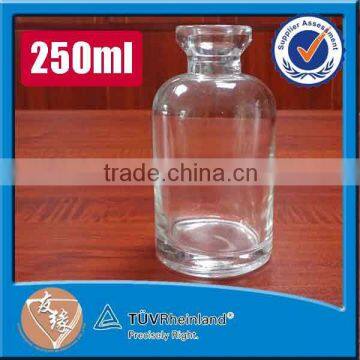 High quality 250ml round cork reed diffuser small crystal bottle                        
                                                                                Supplier's Choice